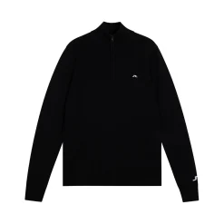 Kian Zipped Golf Sweater Svart>J.Lindeberg