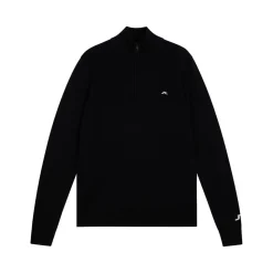 Kian Zipped Golf Sweater Svart>J.Lindeberg