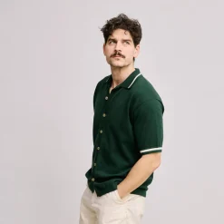 Knit Polo Grön>Local Rule Hot