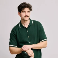 Knit Polo Grön>Local Rule Hot