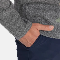 Lambswool Blend Argyle V-Neck Grå Blå>Lyle & Scott Sale