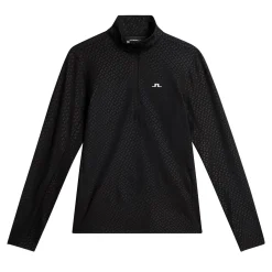 Lauryn Quarter Zip Mid Layer Svart>J.Lindeberg Discount