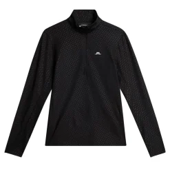 Lauryn Quarter Zip Mid Layer Svart>J.Lindeberg Discount