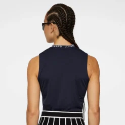 Leya Sleeveless Top Blå>J.Lindeberg Sale