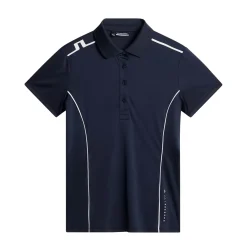 Leyla Polo Blå>J.Lindeberg Outlet