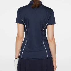 Leyla Polo Blå>J.Lindeberg Outlet