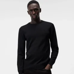Lyle Merino Crew Neck Sweater Svart>J.Lindeberg Discount