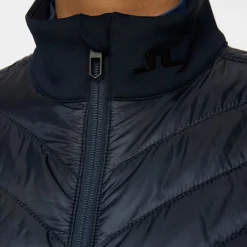 Madde Quilt Hybrid Vest Blå>J.Lindeberg