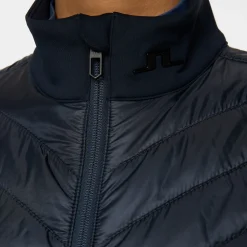 Madde Quilt Hybrid Vest Blå>J.Lindeberg