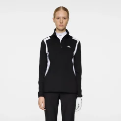 Mae Quarter Zip Mid Layer Svart>J.Lindeberg Hot