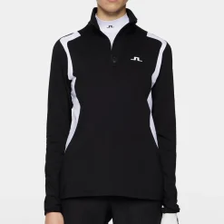 Mae Quarter Zip Mid Layer Svart>J.Lindeberg Hot