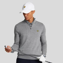 Merino Blend Quarter Zip Grå>Lyle & Scott Best
