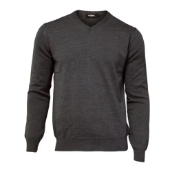 Merino V-Neck Grå>Ivanhoe Outlet