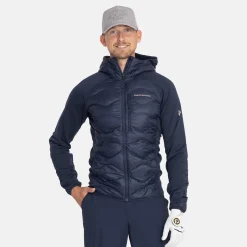M Helium Down Hybrid Hood>Peak Performance New