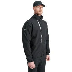M Links Stretch Rainjacket Svart>Abacus Best