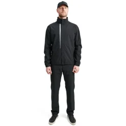 M Links Stretch Rainjacket Svart>Abacus Best