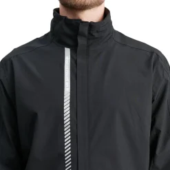 M Links Stretch Rainjacket Svart>Abacus Best