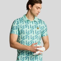 Monogram Printed Polo>Lyle & Scott Online