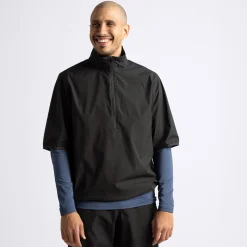 M Pine Windbreaker SS Svart>Cross Sportswear Outlet
