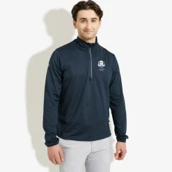 M Rc25 Cradoc Halfzip Fleece Blå>Abacus Sale