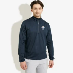 M Rc25 Cradoc Halfzip Fleece Blå>Abacus Sale