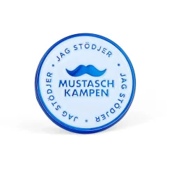 Mustaschkampen Pin Rund>Övriga varumärken Online