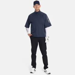 M Windbreaker SS 1/4 Zip Blå>Bogeys & Birdies Discount