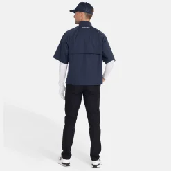 M Windbreaker SS 1/4 Zip Blå>Bogeys & Birdies Discount