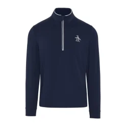 OP L/S 1/4 Zip Technica Blå>Original Penguin Hot