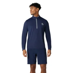 OP L/S 1/4 Zip Technica Blå>Original Penguin Hot