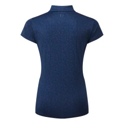 Painted Floral Cap Sleeve Lisle Blå>FootJoy Discount