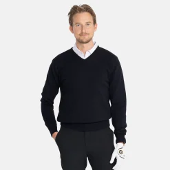 PD V-Neck Svart>Ivanhoe Online