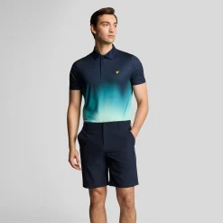 5 Pocket Golf Short Blå>Lyle & Scott Outlet