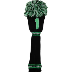 PomPom Headcover Driver Svart Grön>PRG Best
