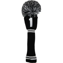 PomPom Headcover Driver Svart Vit>PRG Clearance