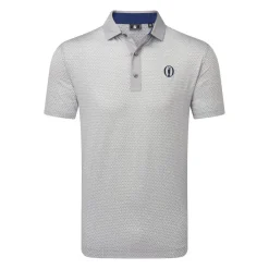 Rock Print Lisle Shirt Grå>FootJoy Hot