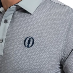 Rock Print Lisle Shirt Grå>FootJoy Hot