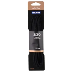 Shoelaces 155 Black 100cm>2GO