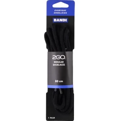 Shoelaces 175 Black 80cm>2GO Clearance