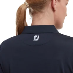 Stretch Pique Solid Blå>FootJoy Hot
