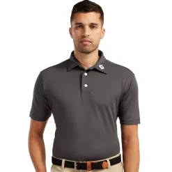 Stretch Pique Solid Grå>FootJoy New