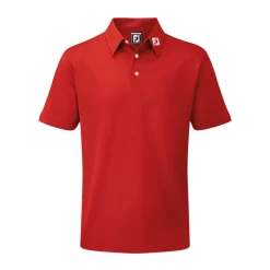 Stretch Pique Solid Röd>FootJoy Best