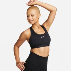 Swoosh Medium Support W Svart>Nike New