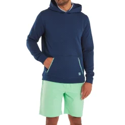 Textured Knit Hoodie Blå>FootJoy Hot