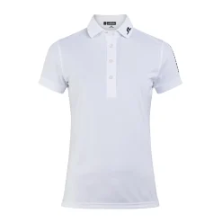 Tour Tech Golf Polo Vit>J.Lindeberg Discount