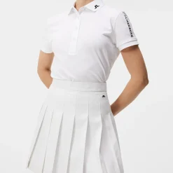 Tour Tech Golf Polo Vit>J.Lindeberg Discount