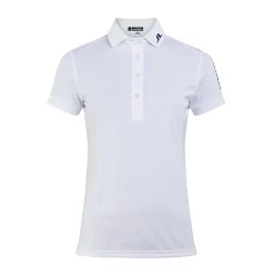 Tour Tech Golf Polo Vit>J.Lindeberg Discount