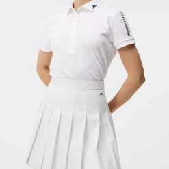 Tour Tech Golf Polo Vit>J.Lindeberg Discount