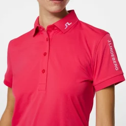 Tour Tech Polo Röd>J.Lindeberg Best