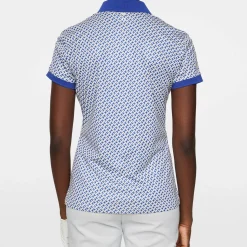 Tour Tech Print Polo>J.Lindeberg Outlet